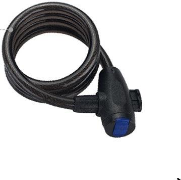 China Bike And Motorcycle Security MAYATE Bicycle Lock Spiral Cable With Bracket for sale