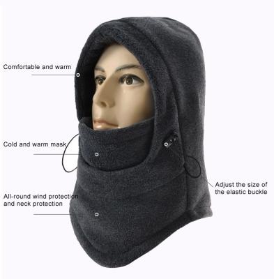 China breathable & Waterproof Thermal Fleece Balaclava Hood Winter Wind Stopper 6 in 1 Ski Bike Mask Fleece Hood for sale