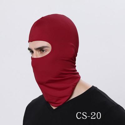 China breathable & Motorcycle One Hole Balaclava Waterproof Wholesale High Quality Red Silk Full Face Balaclava for sale