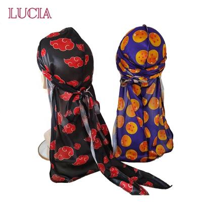 China Other MOQ Logo Custom Factory Wholesale Silk Stocking Durags For Men Women for sale