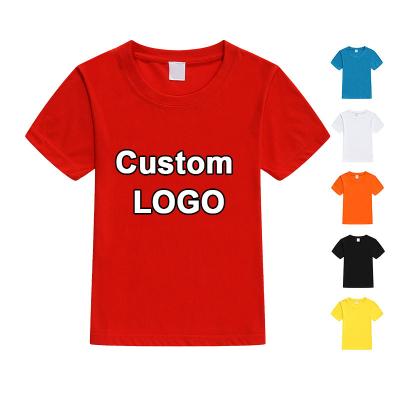 China Wholesale High Quality Logo Customized Printing Graphic Anti-Wrinkle T-shirt Tees For Kid Children for sale