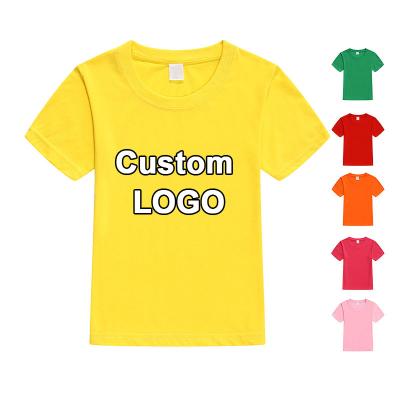 China Small MOQ Custom Logo On T-shirts Cheap Custom Wholesale Anti-Wrinkle Artwork Design For Kid for sale