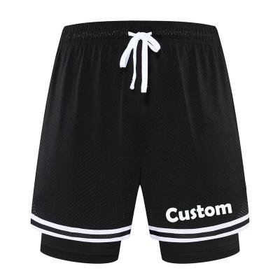 China 100% Custom Made Casual Quick Dry Polyester Mesh Men's Basketball Mesh Sports Shorts Customized Private Label Wholesale QUICK DRY For Men for sale