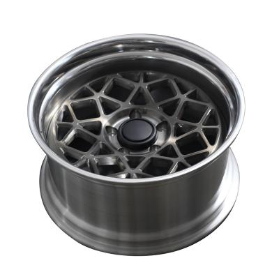 China Car Modification Custom TP6 Diameter 18 19 20 21 22 23 24 Wheels Heavy Duty 2 Piece 15 Inch Trolley Alloy Wheel For Car for sale