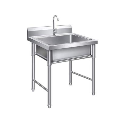 China Without Faucet China Manufacturers Kitchen Sink Handmade Luxury 304 Stainless Steel Durable Single Bowl Sink for sale