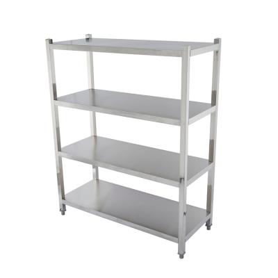 China Stainless Steel201/304 Stainless Steel Shelf Kitchen Shelves Storage Shelf Rack High Quality Stainless Steel Shelving for sale