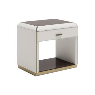 China Modern Modern Furniture Decor Bedroom Bedside Nightstand Wooden Storage Drawer Table for sale