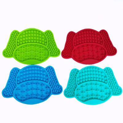 China Sustainable Silicone Pet Lick Pad Pet Slow Food Pad Bath Distracted Anti-Clogging Lick Pad Silicone Slow Food Dish for sale