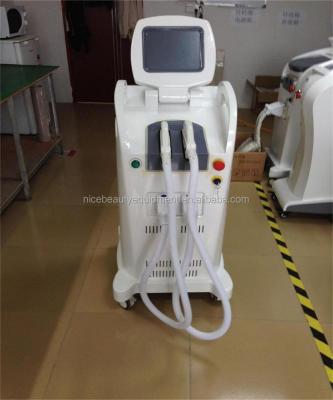 China Super Acne Treatment Beauty Care Cooling System 2 Handles Hair Removal SHR IPL Machine for sale