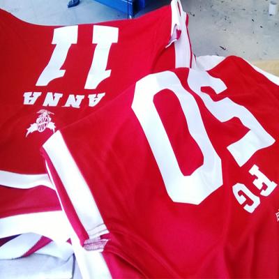 China Custom Garment Heat Transfer Numbers Sport Wear for sale