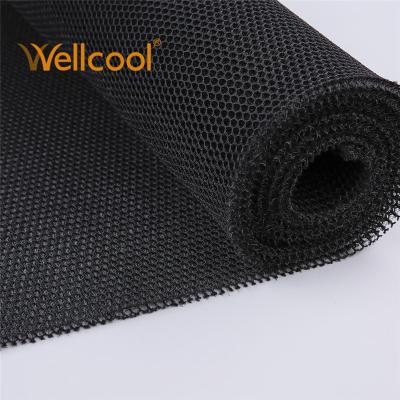 China Wholesale Tactical Mesh Black Honeycomb Application 6mm Thickness Outdoor Memory Armor Air Material Mesh Fabric By The Yard for sale