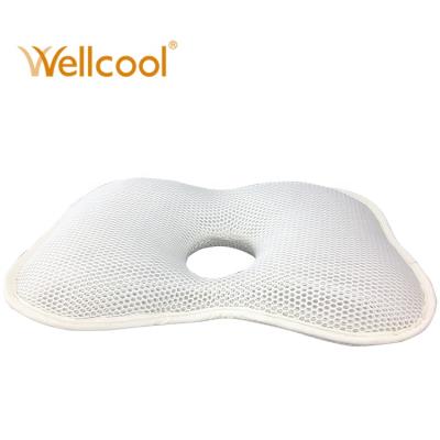 China Low MOQ Anti-Apnea Tear Resistant 3d Air Mesh Fabric Neck Protector Anti-Roll Pillow For Baby for sale