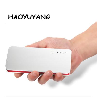 China Fast Charging Support Fast Charging Travel LED Light Up 3 USB Charger Camp Left Mobile Power Bank 20000mAh for sale