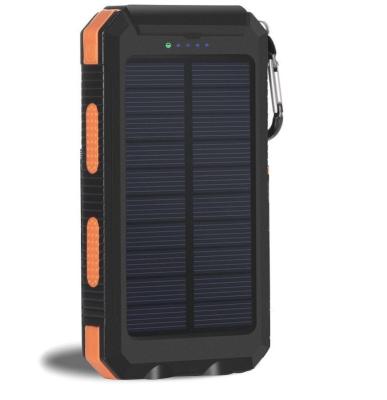 China Solar Panel Charger New 2021 Large Capacity Comes With Waterproof And Double Headlight Solar Power Bank for sale