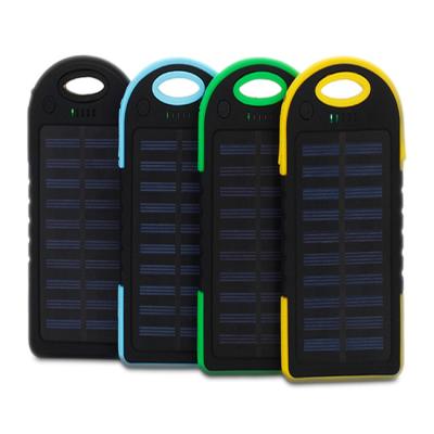 China Portable Solar Panel Charge 5000mah Battery Charger Waterproof Boost Solar Power Bank For Mobile Phone for sale