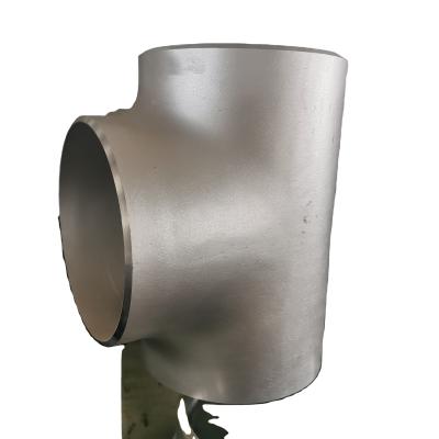 China Industrial Water Equal Sch20 304 / 316L Stainless Steel Tee With Grit Blast for sale