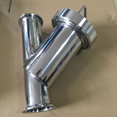 China General Tri Clamp 316L Y Type Strainer Stainless Steel Filter for sale