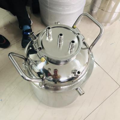 China Liquid Lined Stainless Steel 50lbs Solvent Tank Use For Closed Extractor Machine for sale