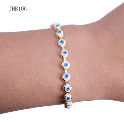 China JHB106 High Quality 18K Gold Plated Fashionable Eye Women's Bracelet for sale