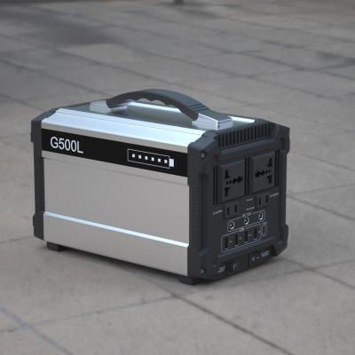 China AC 110V 220V 240V 500W DC 12V Portable Solar Generator Power Station 500 Watt Outdoor for sale