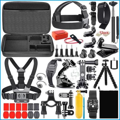 China 50 Handheld Hoses in 1 Pack Black Accessory Set Action Camera Accessory Bundle for Gopro SJCAM EKEN H9R Sports Camera for sale