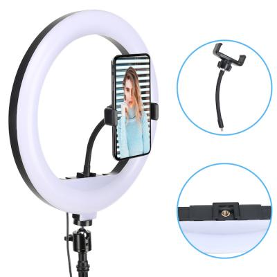 China Environmental Friendly Soft ABS Aluminum Substrate 12 Inch Led Ring Light Selfie Lamp Ring Light with Phone Holder for Live Broadcast Photographic Lighting for sale