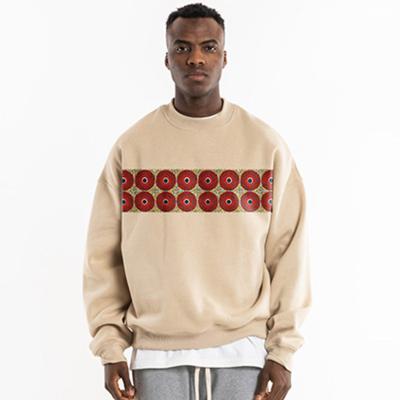 China Custom Anti-wrinkle Africa Kitenge Printed Hoodies Pullover Sweatshirts Africa Couples Crewneck Sweatshirts Unisex Clothing for sale