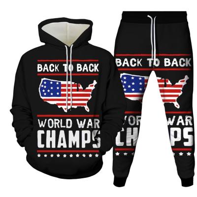 China New Anti-Wrinkle Sublimation Tracksuit Custom Tracksuits Men Slim Fit Hoodie Upper Bottom Pants Sweat Set for sale