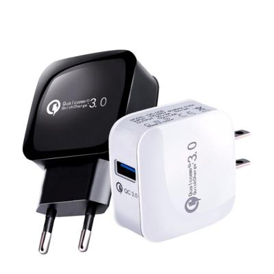 China Univeral Phone Charger Quick Charge EU US Plug USB QC3.0 Mobile Phone Chargers Fast Charging Wall Charger for iPhone Samsung Huawei OPPO for sale