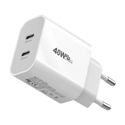 China Univeral Phone Charger PD 40W 20W EU US UK AU USB C Charger Quick Charge Type C Fast Charging Charger for IPhone IPad Samsung Portable Phone Charger for sale