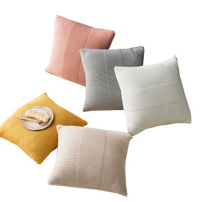 China White 100% Polyester Stripes Anti-Static Woven Pillow Case for Bedroom or Couch for sale