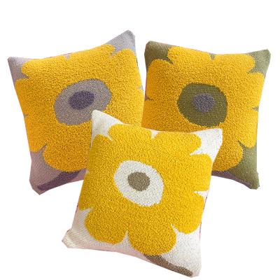 China Factory Wholesale Anti-Static Blurred Flower Farmhouse OEM Pillow Case Standard for sale