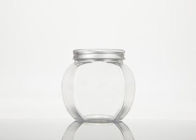 China Food Grade PET Plastic Jar Container With Aluminum Lids 65mm for sale