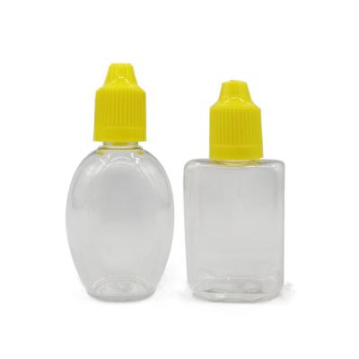 China 30ml Oval And Square Plastic Squre Shape bottles for sale