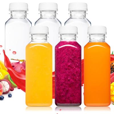 China 4oz 120ml Ginger JUice bottle Beet Juice Empty Bottles Square Plastic Juice Bottle for sale