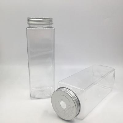 China Insulated Milk Tea Bottles With Screw On Lid - Square Round Design For Beverage Juice Tea Water Drinking for sale