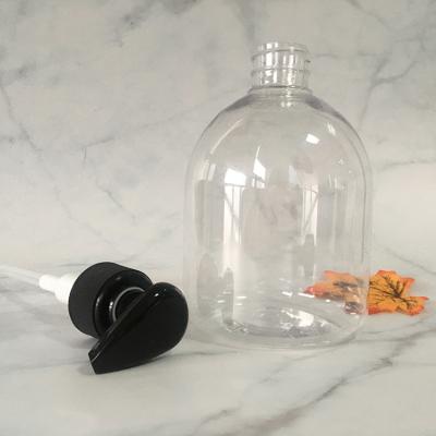 China Round PETG Shampoo Pump Bottle 118mm for Cosmetics for sale