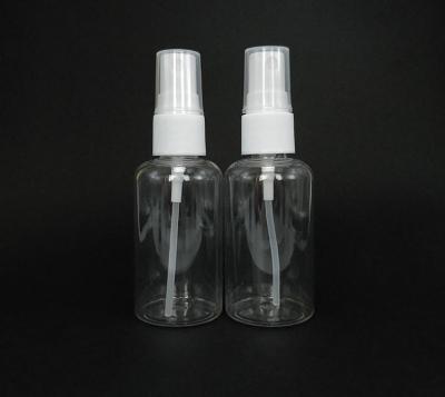 China Durable PET Plastic Spray Bottle With Classic Round Shape for sale