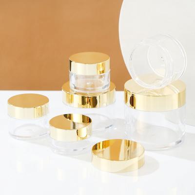 China Leakproof Transparent Cosmetic Storage Jar with Customizable Printing and Pressure Sensitive Gasket for sale