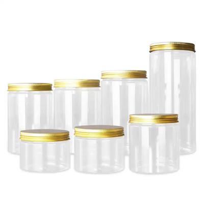 China Venta caliente 50g 100g 150g 200g Contenedores Jar plástico PET Jar PET Grado Cosmético Crema para el cuerpo Crema para el rostro Jar con tapas en venta