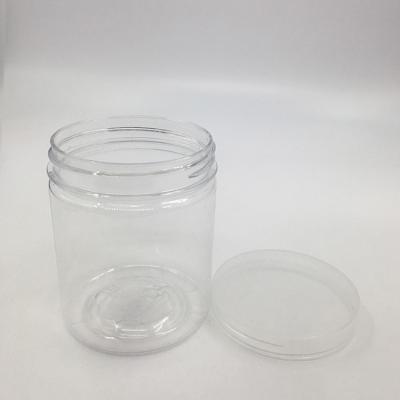 China Customized Plastic Jar Storage with Branded Clear Tamper Evident Lids for sale