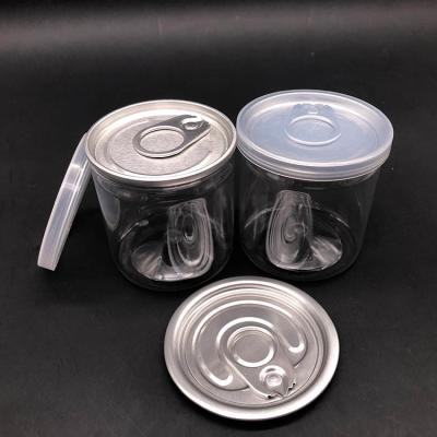 China Clear Plastic Jar Containers With Customizable Lids for sale