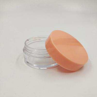 China Smooth Surface Plastic Cosmetic Jar 10ml 15ml 30ml 60ml 80ml 100ml 120ml 150ml with Transparent Design en venta