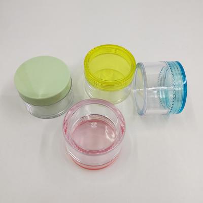 Chine 10ml 15ml 30ml 60ml 80ml 100ml 120ml 150ml Pouvoir de plastique cosmétique avec conception transparente à vendre