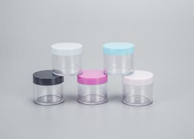 Chine Pots en plastique cosmétiques de picoseconde avec le rond clair vide de couvercles à vendre