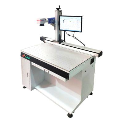 China Wholesale Price Air Cooled Mark Fiber Large Format 2.5d Laser Making Automatic Marking Machine for sale