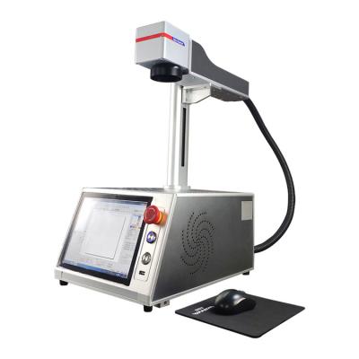 China Factory Direct Selling Cheap 20w 30w Mini Fiber Laser Marking Machine Portable Air Cooled Factory with Built-in Computer for sale