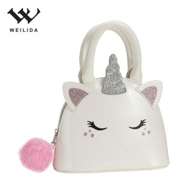 China Mini Kids Girls Handbag Famous Design PU Leather Handbags Pinch Decorative Shell Bag Cute Mini Kids Children's Girls Handbag for sale