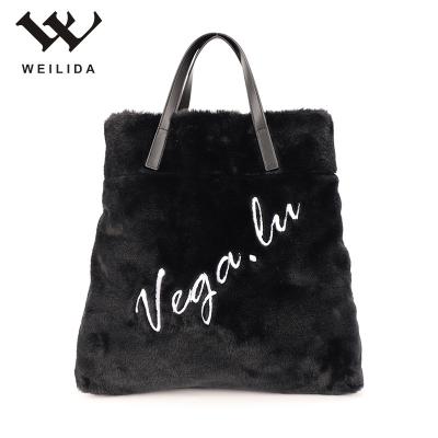 China Fashion Fashion Purse Bags Women Soft Peach Skin Velvet Plush Fur Shoulder Handbags Bags for sale