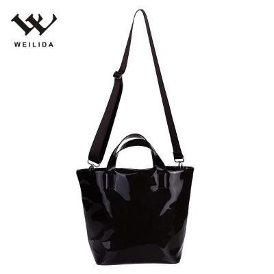 China Wholesale Single Tote Bag Large Capacity Simple Large Capacity Shopping Bag Handbag PU Shoulder Bag for sale